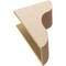 Ekena Millwork 8"W x 16"D x 24"H Classic Carmel Rough Cedar Woodgrain TimberThane Corbel, Primed Tan CORUR08X16X24CARRCPR - alternate 4